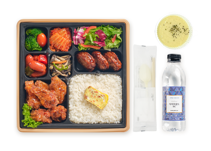 고급 치킨 도시락
